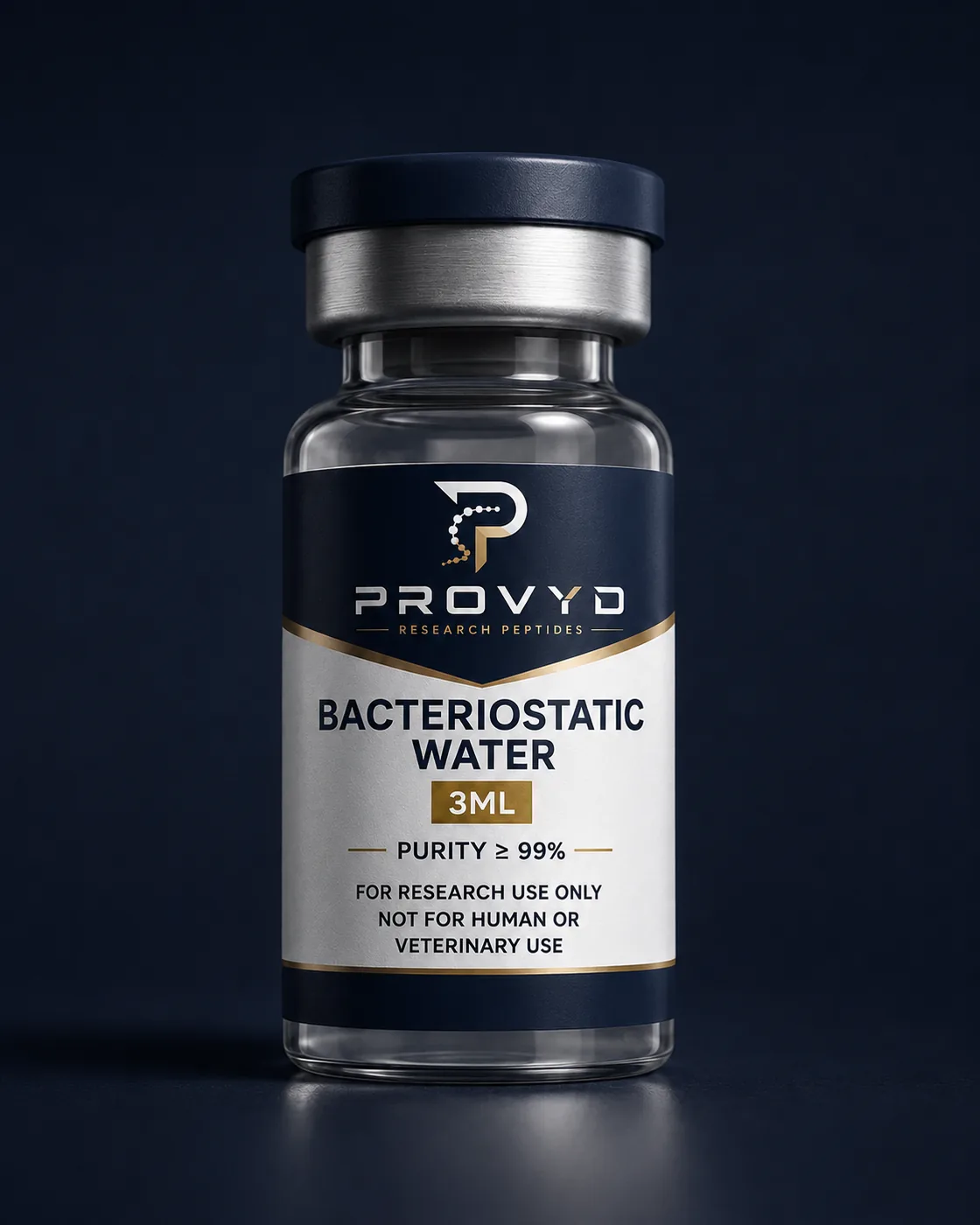 Bacteriostatic Water 3ml research vial